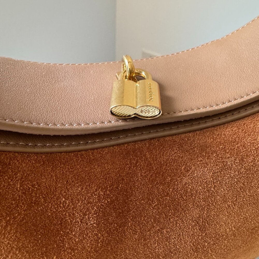 Songmont Large Luna Bag Caramel Leather & Suede New Without Tags - Picture 5 of 13